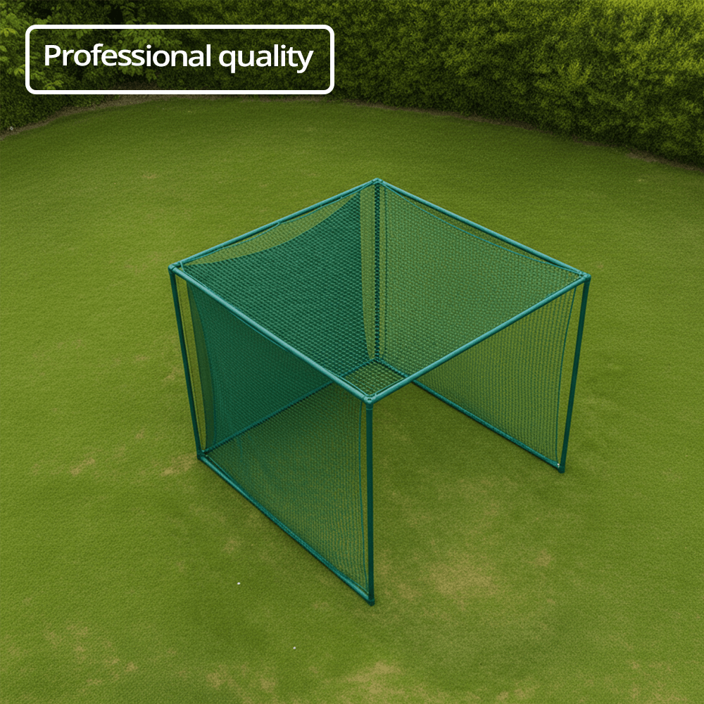 linkscube XL - Golf Cage (3m x 3m x 3.8m) Green - Open Golfer