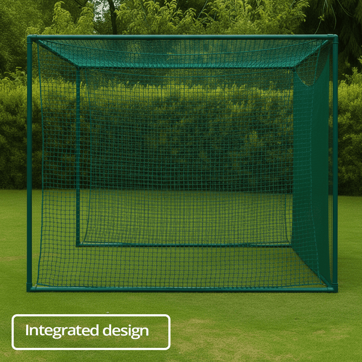 linkscube XL - Golf Cage (3m x 3m x 3.8m) Green - Open Golfer