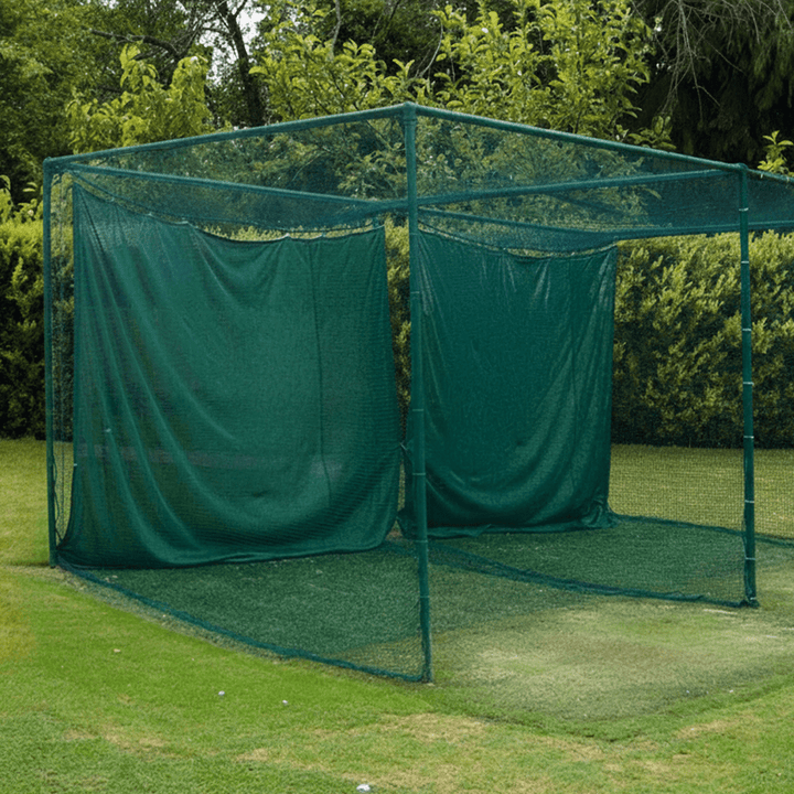 linkscube XL - Golf Cage (3m x 3m x 3.8m) Green - Open Golfer
