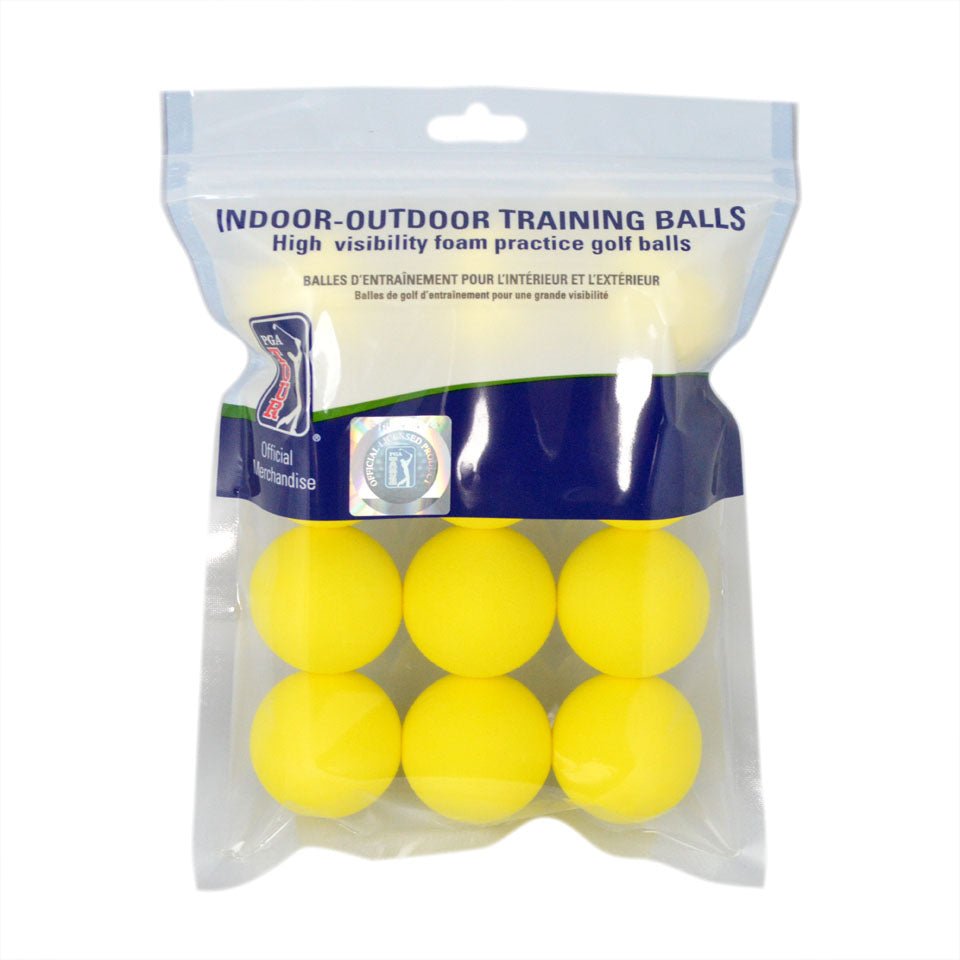 PGA TOUR 12pk Yellow Foam Golf Balls - Open Golfer