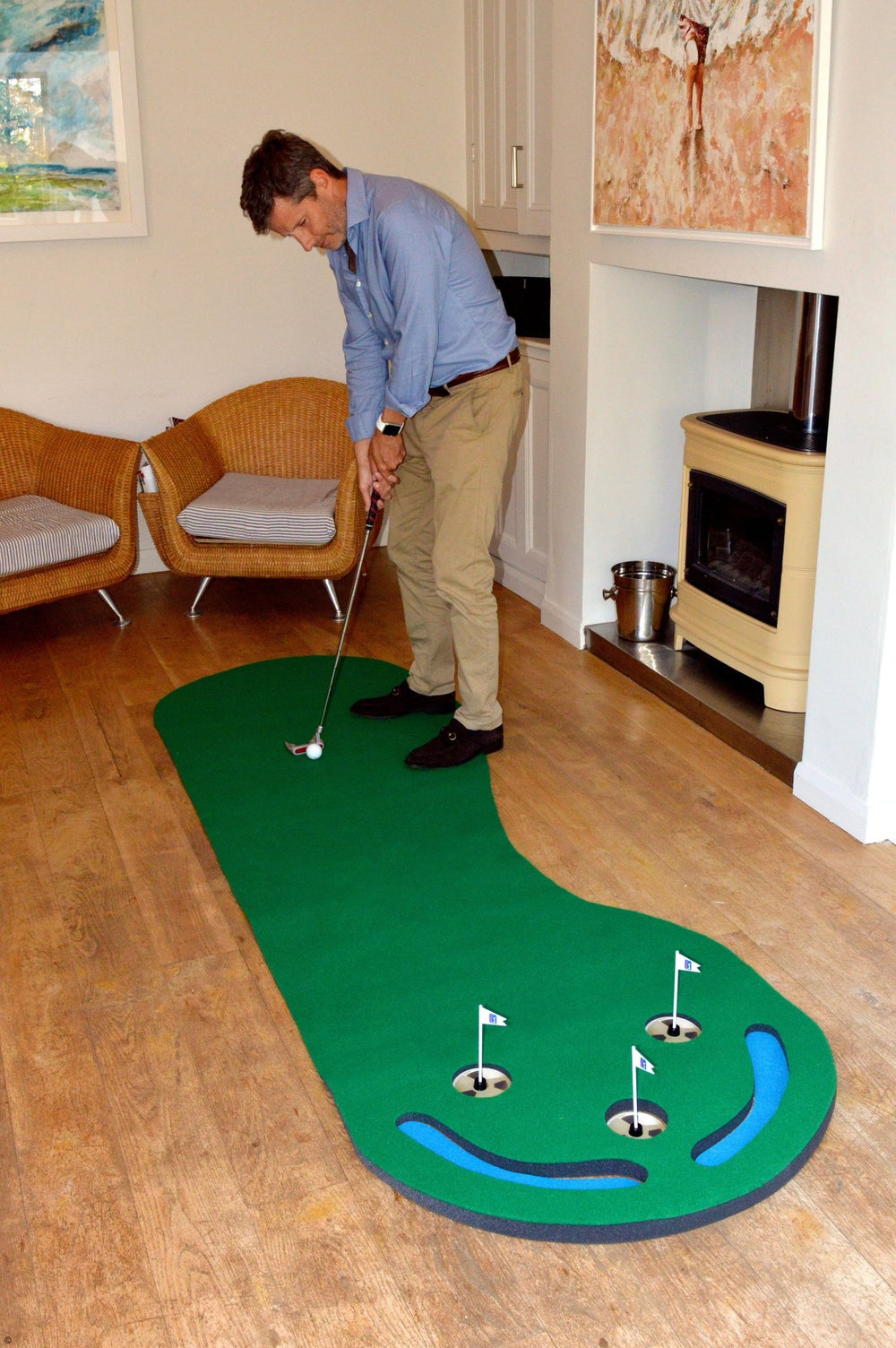 PGA TOUR 3' X 9' Putting Mat - Open Golfer