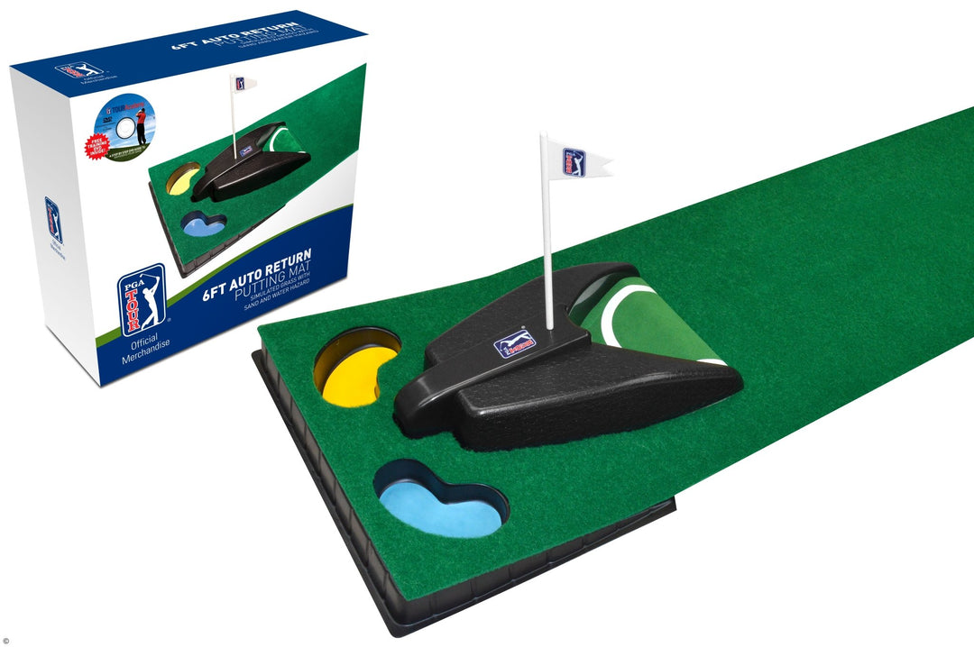 PGA TOUR 6ft Auto Putting Mat - Open Golfer