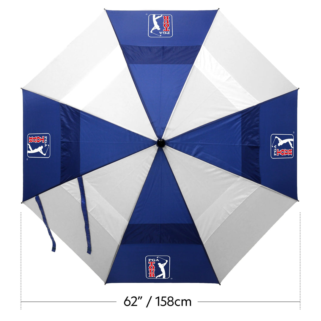 PGA TOUR Windproof Double Canopy Umbrella - Open Golfer