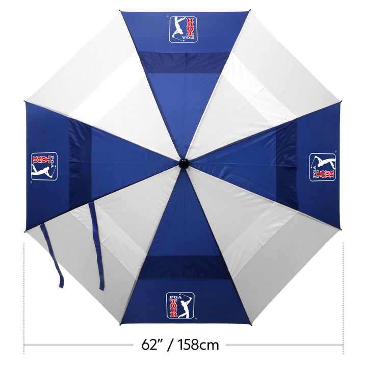 PGA TOUR Windproof Double Canopy Umbrella - Open Golfer