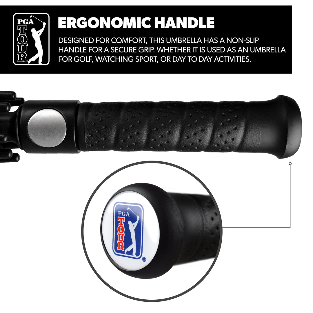 PGA TOUR Windproof Double Canopy Umbrella - Open Golfer