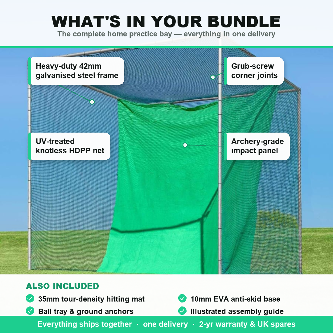 What's included in the Pro Golf Cage bundle