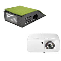 Optoma ZW350ST Short Throw Projector + Floor Mounted Case Bundle Golf Simulator Projector