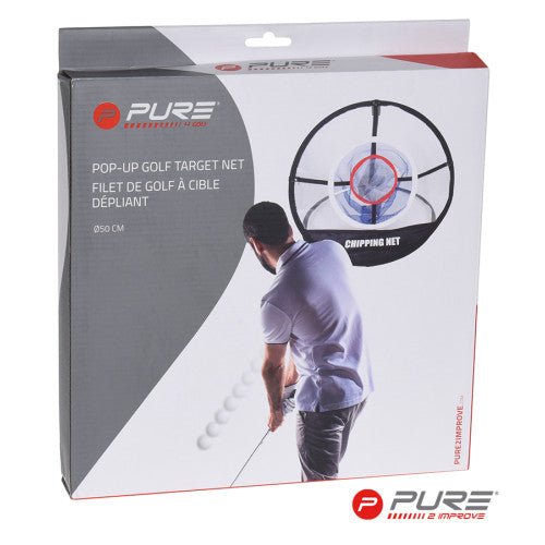 Pure2Improve Chipping Net With Target - Open Golfer