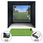 Square Golf Golf Simulator Package — Enclosure, Impact Screen & Mat (No Projector) | UK