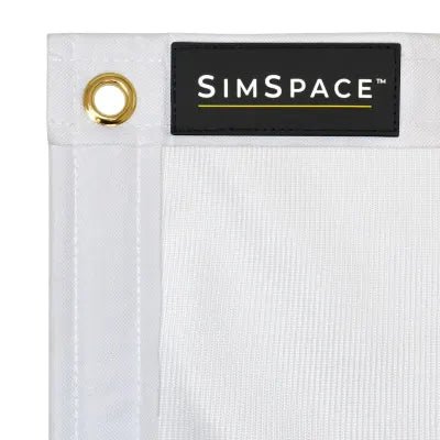 SimSpace Deluxe Home Driving Net Impact Screen & 20 Bungee Cords - Open Golfer