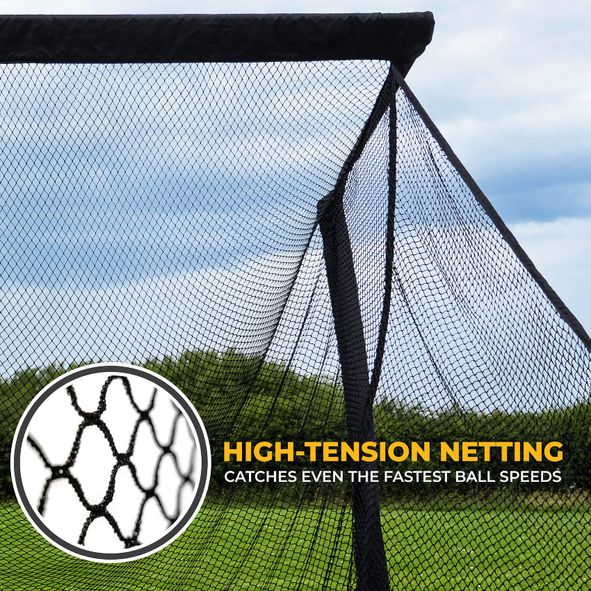 high tensions netting catches even the fastest ball speeds SimSpace Deluxe Wide large golf Net 