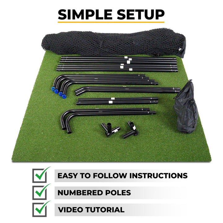 SimSpace Deluxe Golf Practice Net — 10ft Wide