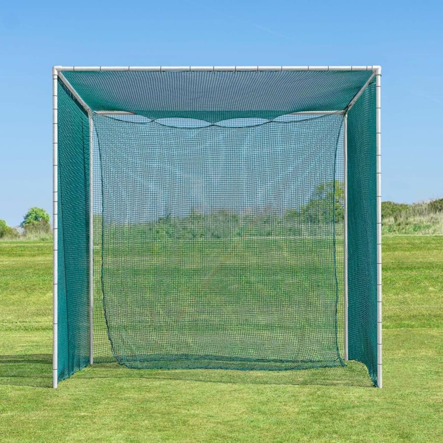Pro Golf Cage & Hitting Mat Bundle | 3m × 3m × 3m