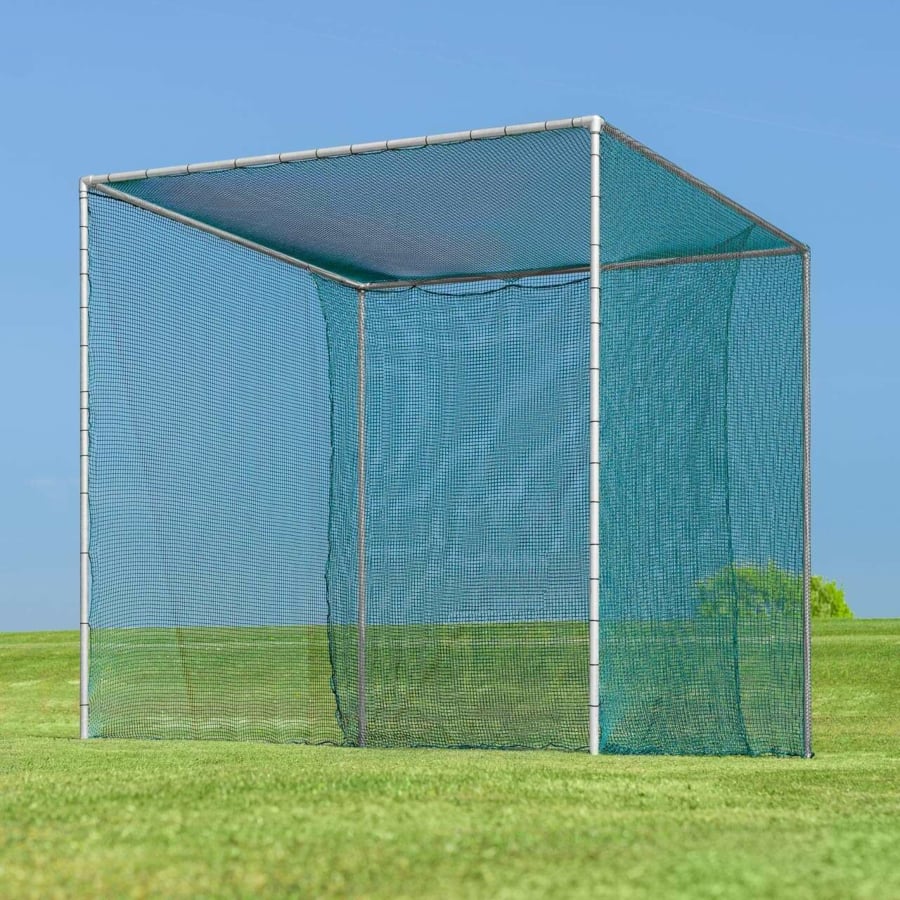 Standard Golf Cage & Hitting Mat Bundle 34mm