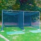 Socketed Pro Golf Cage, Net & Mat