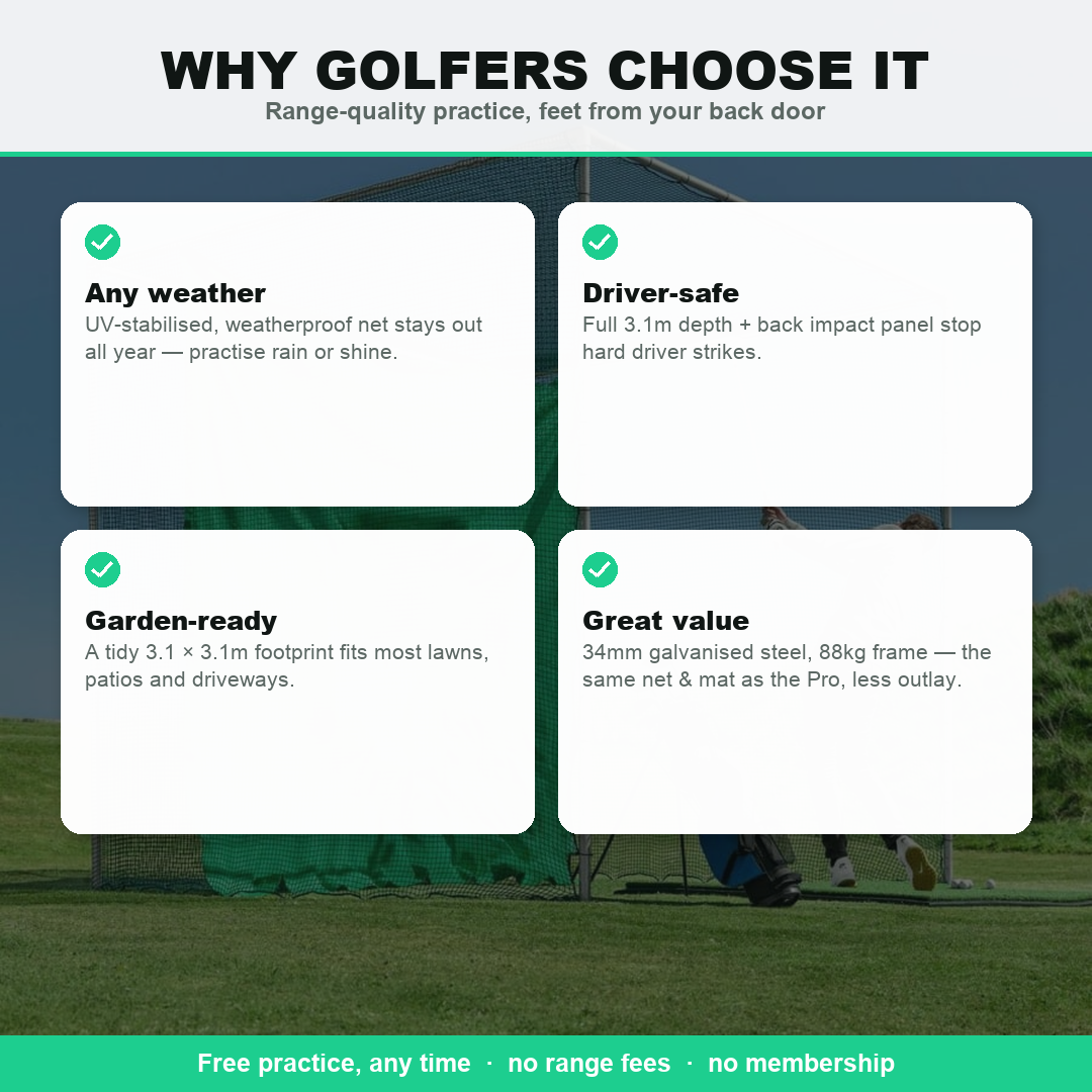 Why golfers choose the Standard Golf Cage