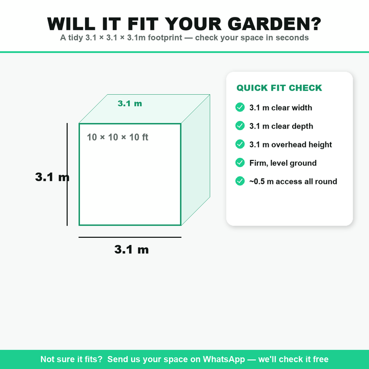 Standard Golf Cage dimensions — will it fit your garden