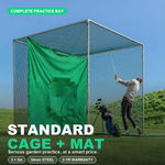 Standard Golf Cage & Hitting Mat Bundle — serious garden practice at a smart price
