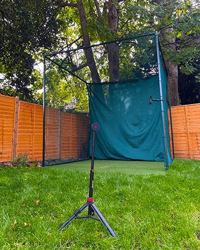 STRIVON POD Pro Pack paired with large golf practice net for accuracy